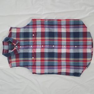 Vintage Liz Claiborne plaid sleeveless top NWOT Small
